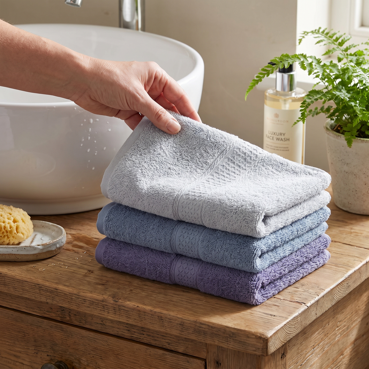 Settle Cotton Washcloth Set