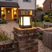 Gargrave Square Pillar Light Solar or Hardwired Garden Post