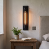 Chipping Industrial Wall Sconce Black Iron Linear Lamp