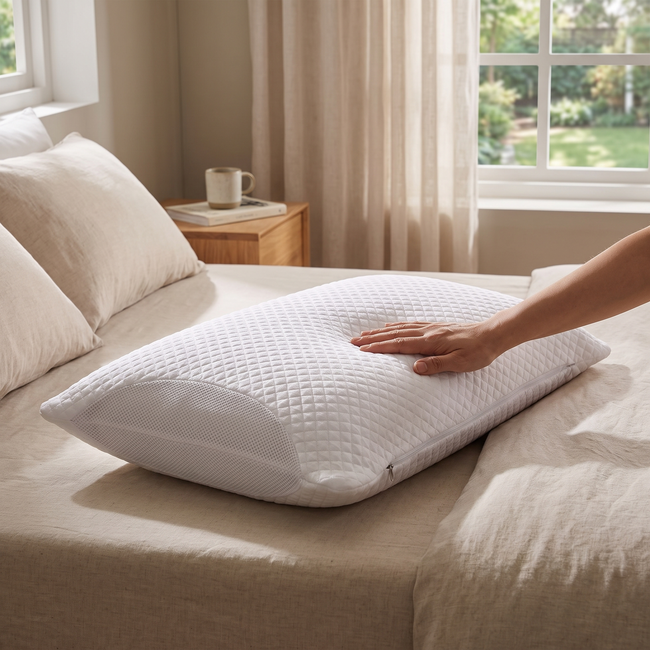Caldbeck Cooling Pillowcase Breathable for Hot Sleepers