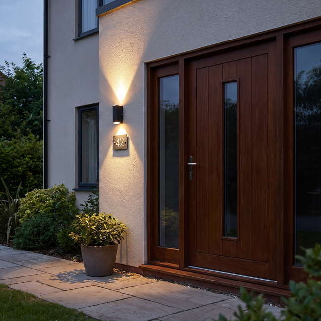Austwick Up Down Outdoor Wall Light Narrow Beam IP65