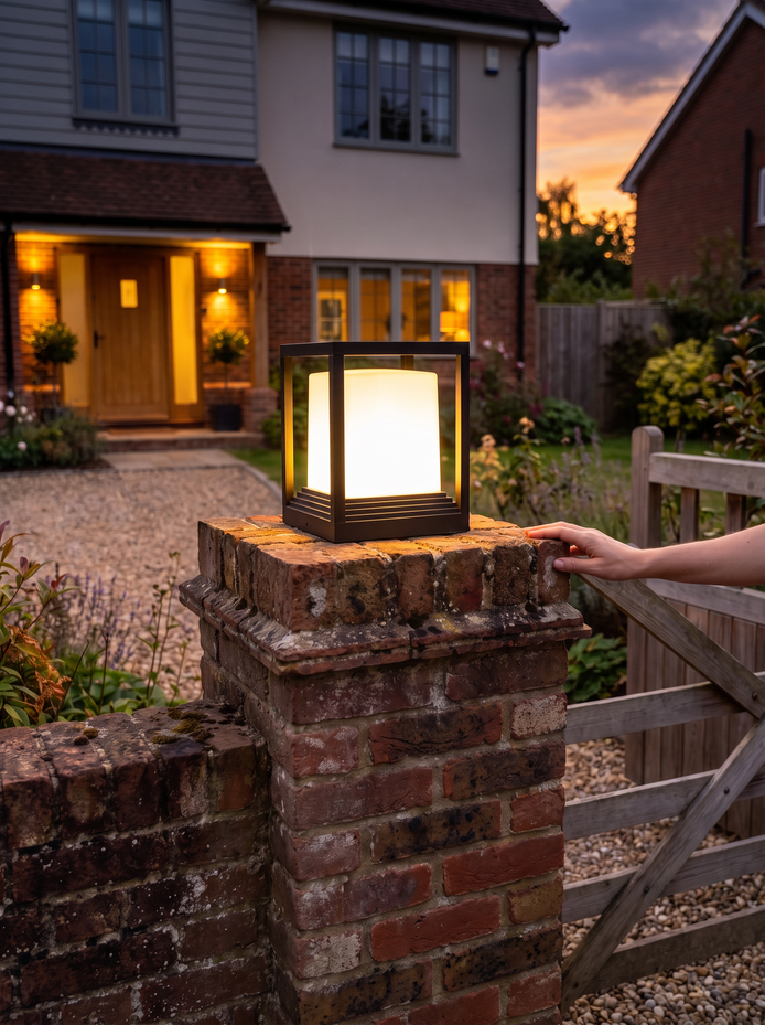 Gargrave square pillar light, A Smart Welcome At The Gate