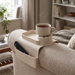 Sennen Silicone Sofa Arm Tray Cup Holder with Side Pocket