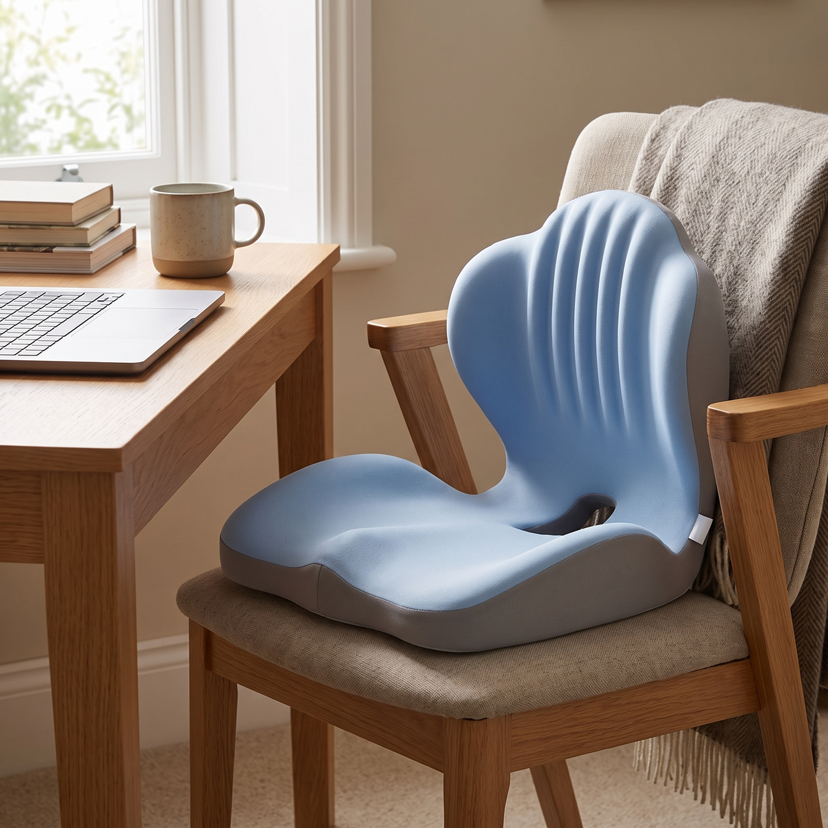 Shere Memory Foam Seat Cushion Contoured Chair Pad