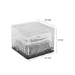 Reeth Solar Ice Cube Step Lights Set of 4 Crystal Glass