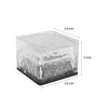 Reeth Solar Ice Cube Step Lights Set of 4 Crystal Glass