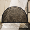 Hayling Semicircle Rubber Door Mat Non-Slip Dirt Trapping