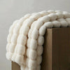 Sedgwick Faux Rabbit Fur Throw Blanket and Cushion