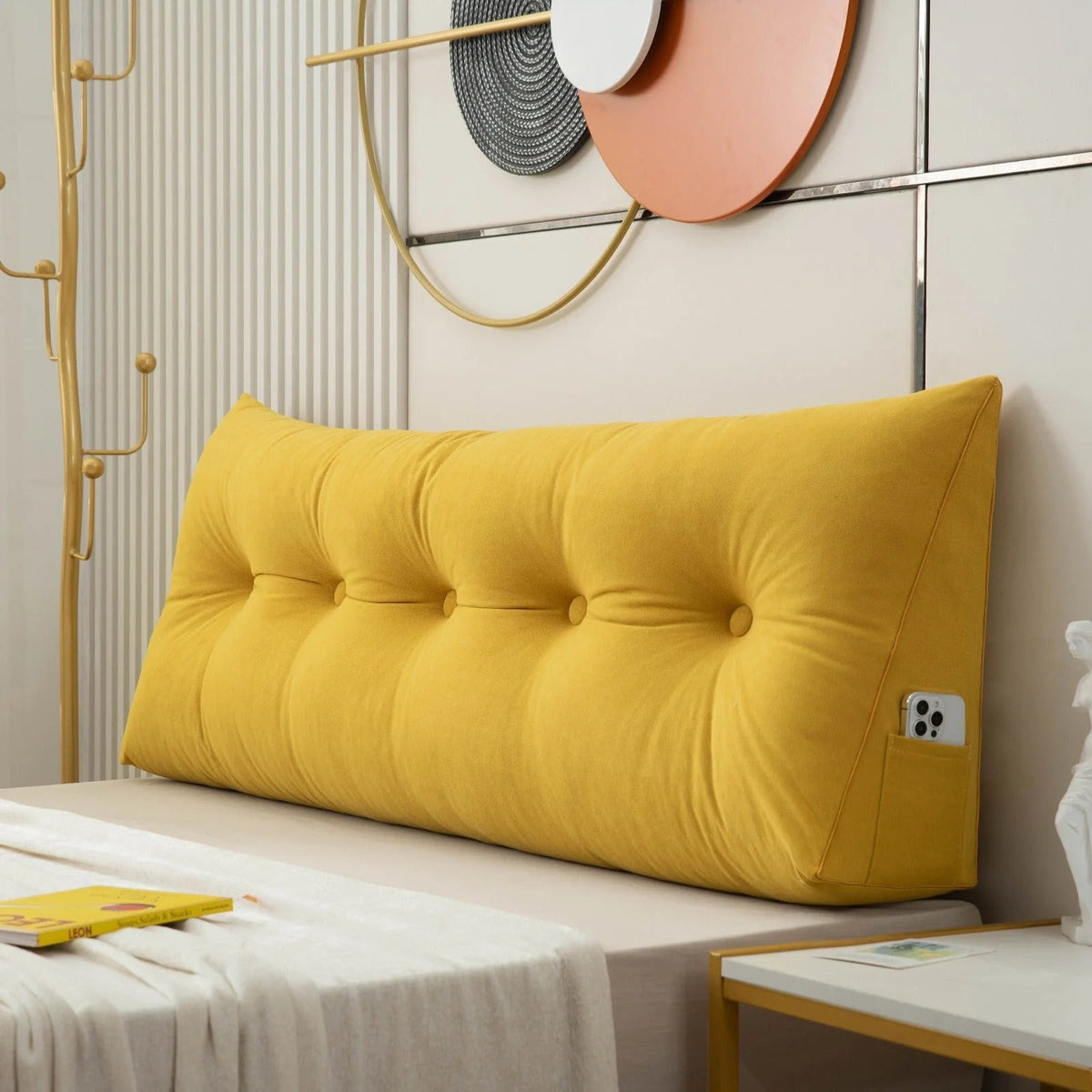 Kirkham Bed Wedge Pillow Headboard Backrest Five Sizes