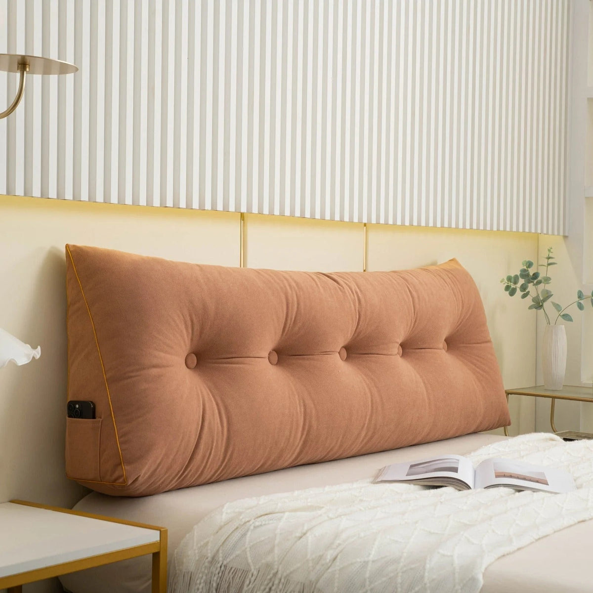 Kirkham Bed Wedge Pillow Headboard Backrest Five Sizes