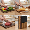 Padstow Book Shaped Chopping Board Set of 3 with Stand