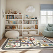 Porlock Kids Play Mat Rug Road and Parking Lot Design
