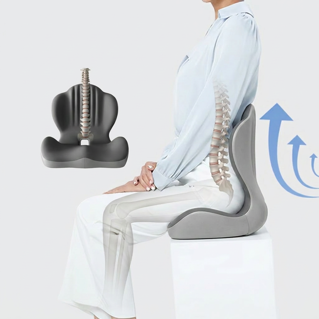 Shere Memory Foam Seat Cushion Contoured Chair Pad