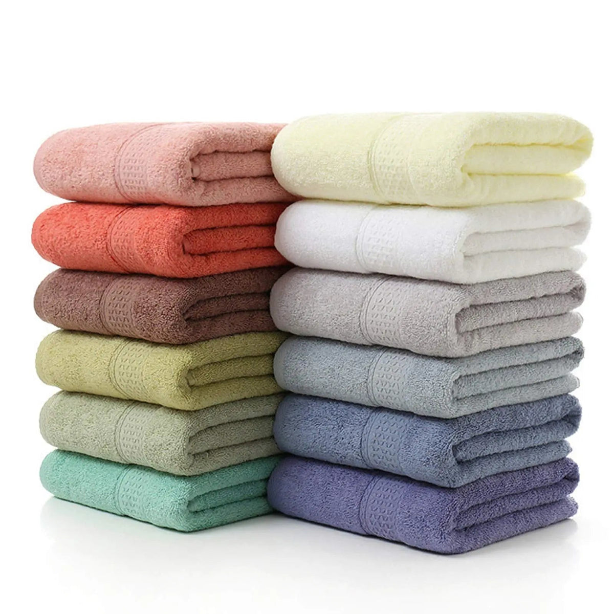 Settle Cotton Washcloth Set of 3 Diamond Dobby Trim