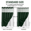 Staithes Waffle Weave Shower Curtain No Hook Snap In Liner