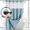 Staithes Waffle Weave Shower Curtain No Hook Snap In Liner