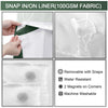 Staithes Waffle Weave Shower Curtain No Hook Snap In Liner