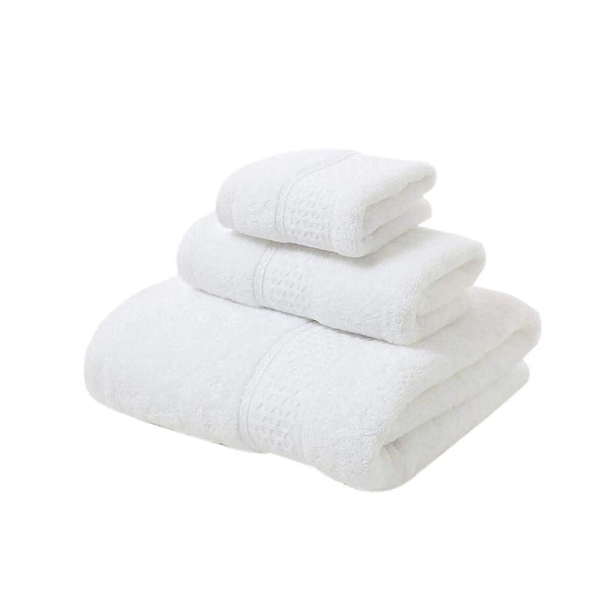 Settle Cotton Washcloth Set of 3 Diamond Dobby Trim