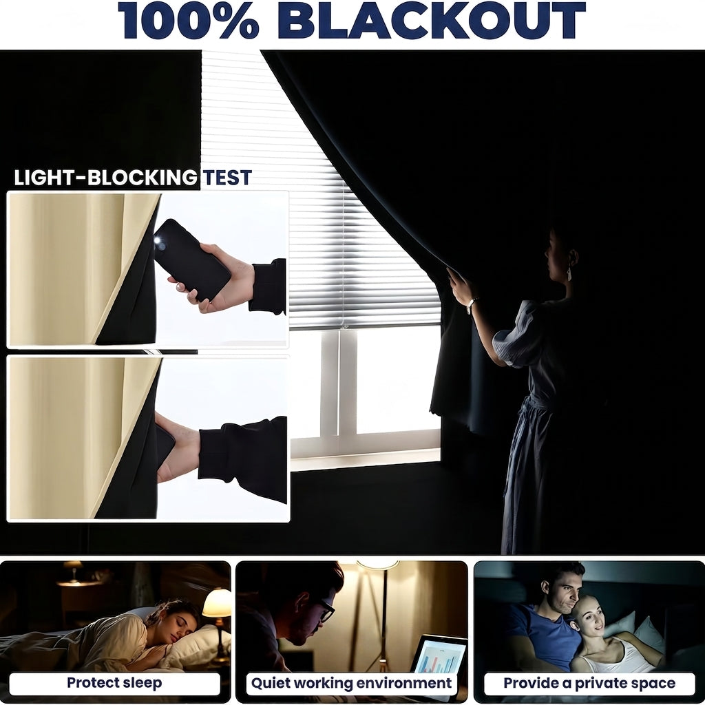 Howden Self Adhesive Blackout Curtain Portable Six Sizes