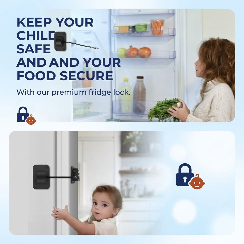 Wells Combination Fridge Lock 4 Digit Code Cabinet Lock
