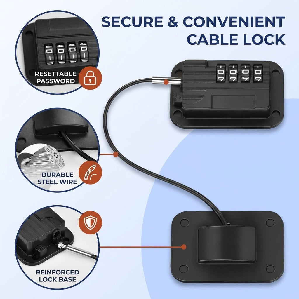 Wells Combination Fridge Lock 4 Digit Code Cabinet Lock