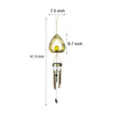 Bamburgh Heart Wind Chime Solar Light Hanging Garden Lamp
