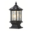 Wylam Vintage Lantern Pillar Light Solar or Hardwired
