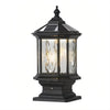 Wylam Vintage Lantern Pillar Light Solar or Hardwired