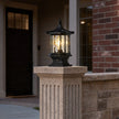 Wylam Vintage Lantern Pillar Light Solar or Hardwired