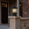 Wylam Vintage Lantern Pillar Light Solar or Hardwired