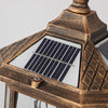 Wylam Vintage Lantern Pillar Light Solar or Hardwired