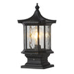 Wylam Vintage Lantern Pillar Light Solar or Hardwired