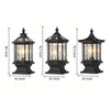Wylam Vintage Lantern Pillar Light Solar or Hardwired