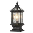 Wylam Vintage Lantern Pillar Light Solar or Hardwired