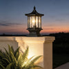 Wylam Vintage Lantern Pillar Light Solar or Hardwired