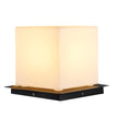 Lynton Outdoor Pillar Light Globe Cube or Cylinder Shade