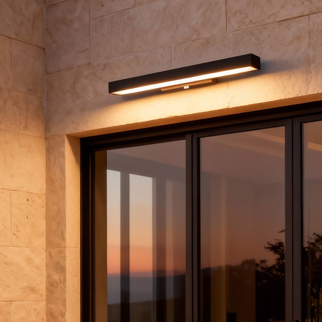 Hexham Rectangular Outdoor Wall Light LED Motion Sensor