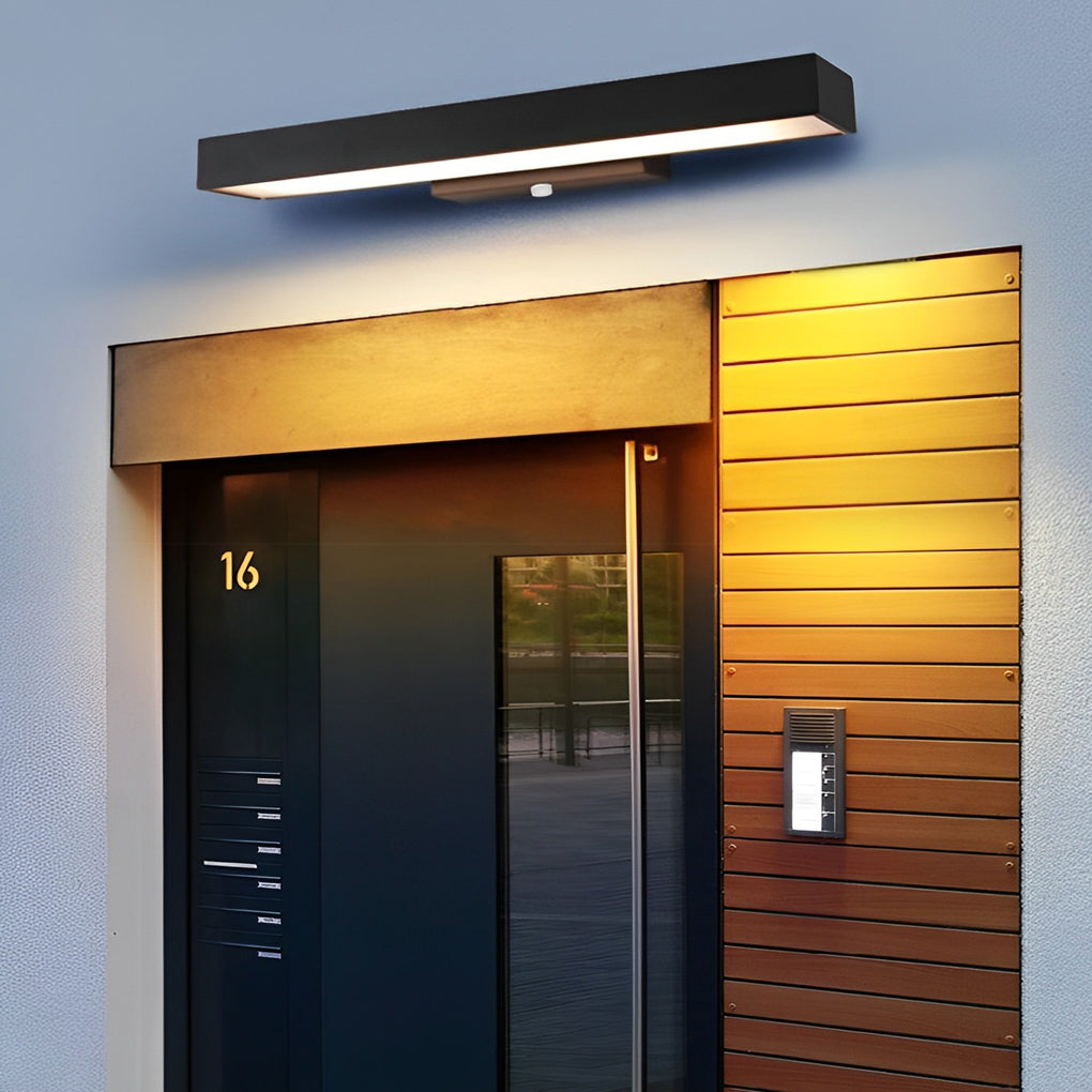 Hexham Rectangular Outdoor Wall Light LED Motion Sensor