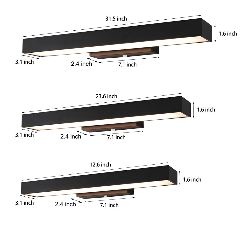 Hexham Rectangular Outdoor Wall Light LED Motion Sensor