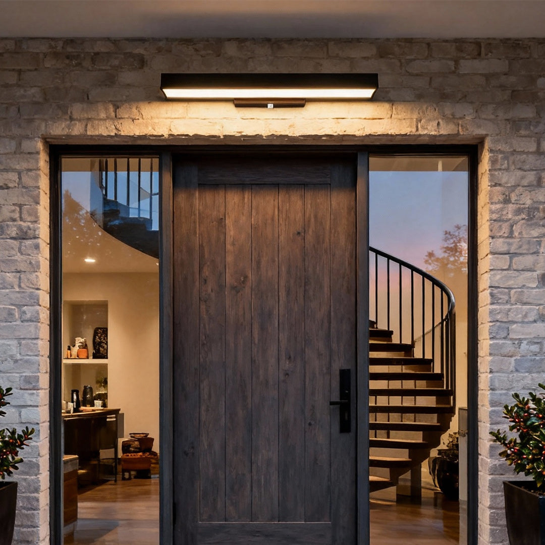 Hexham Rectangular Outdoor Wall Light LED Motion Sensor