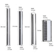 Ovington Solar Linear Wall Light Black Wire Free