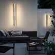 Ovington Solar Linear Wall Light Black Wire Free