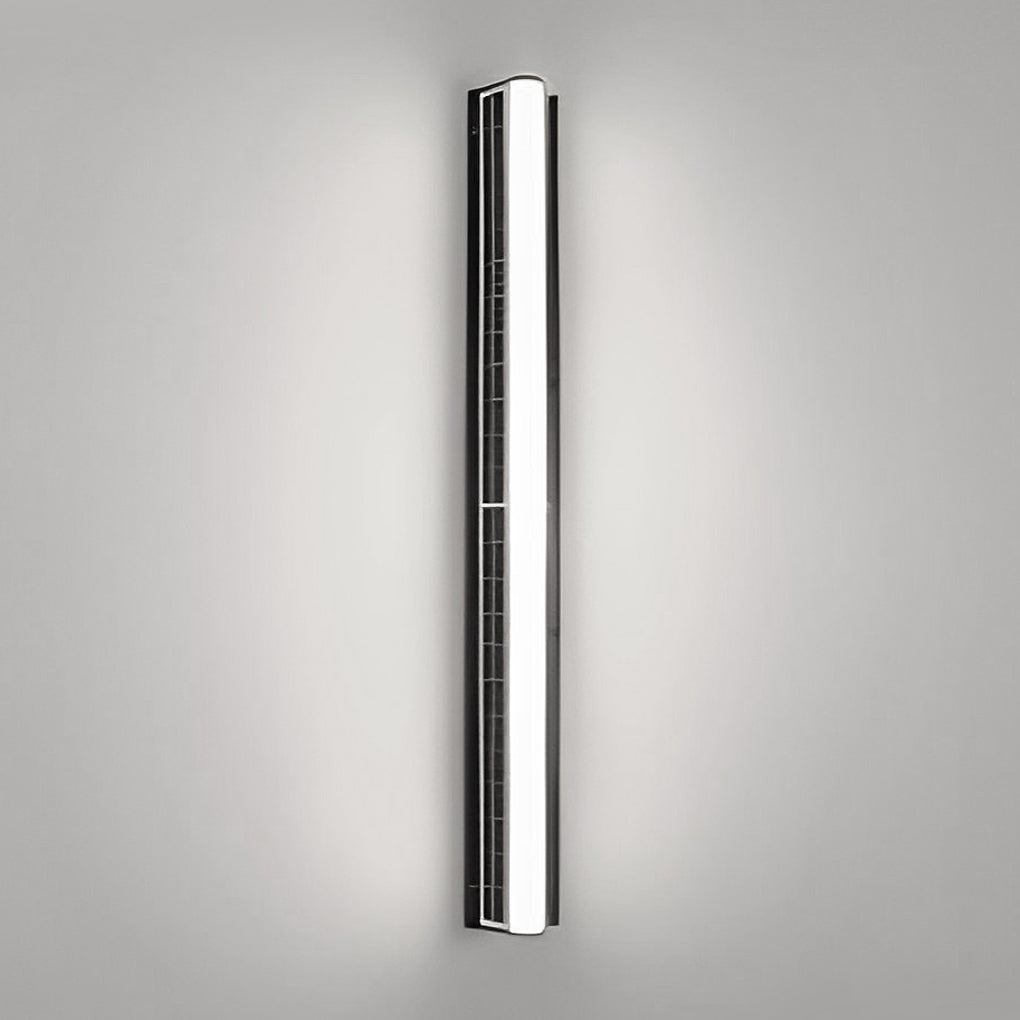 Ovington Solar Linear Wall Light Black Wire Free