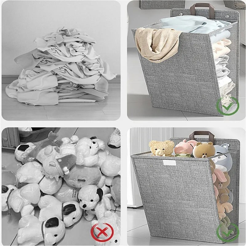 Wallora Foldable Wall Mounted Laundry Basket Punch Free