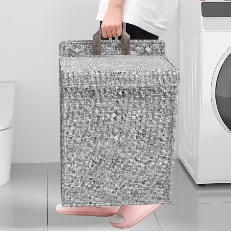 Wallora Foldable Wall Mounted Laundry Basket Punch Free