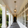 Tanfield Metal Orb Outdoor Pendant Light Globe Chain