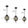 Tanfield Metal Orb Outdoor Pendant Light Globe Chain