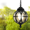 Tanfield Metal Orb Outdoor Pendant Light Globe Chain