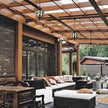 Tanfield Metal Orb Outdoor Pendant Light Globe Chain