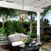 Tanfield Metal Orb Outdoor Pendant Light Globe Chain